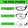 Golf Driver Blue Impact Tape Set Labels 150 pcs Self-Teaching