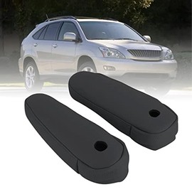 FZJDSD 2 pcs Black Leather Seat Armrest Cover Compatible with Lexus RX300 RX330 RX350 2003 2004 2005 2006 2007 2008 2009