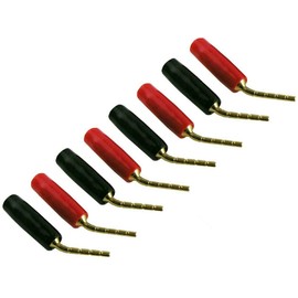 Pin Plugs Mini Plug Speaker Terminals Gold Plated Set of 8