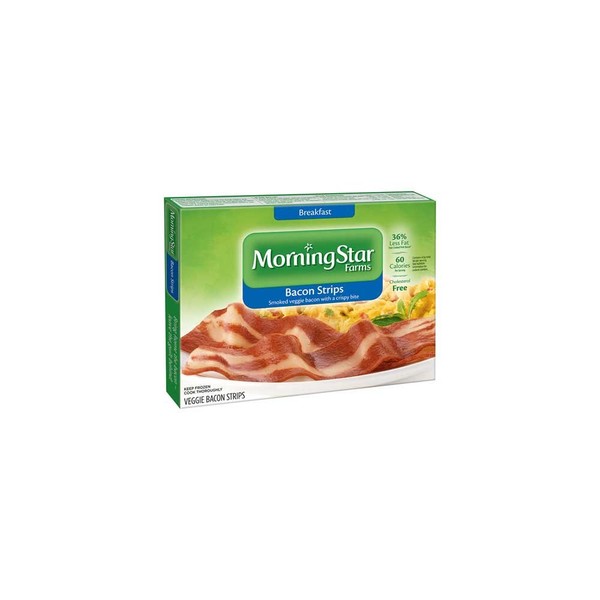 Kelloggs Morningstar Breakfast Veggie Bacon Strip, 5.25 Ounce -- 12 per case.