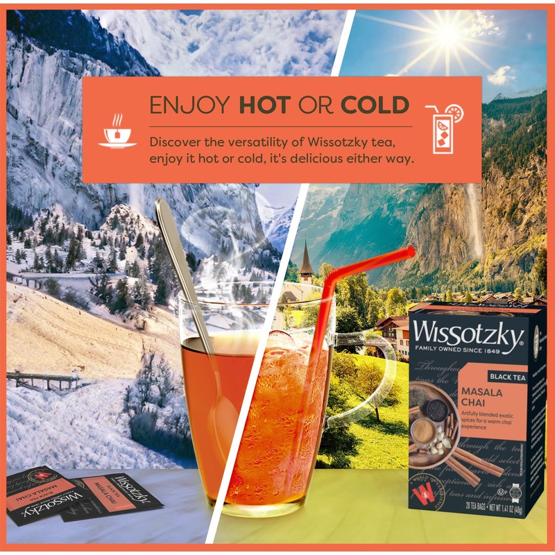 Wissotzky Masala Chai Black Tea (3 Pack - 60 Tea