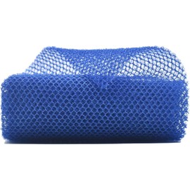 African Net Sponge Bathing Exfoliating Net Long Sponge Body Shower Net Nylon Back Scrubber for Removing Dead Skin Dirt Oil Skin Smoother for Men Women (Blue)