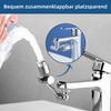 PiPiCat PPC-WHAF 1080° Rotating Water Saving Tap Attachment Multifunction Nozzle