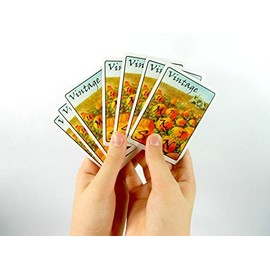 Vintage Pumpkin Playing Cards Featuring Old-Fashioned Art