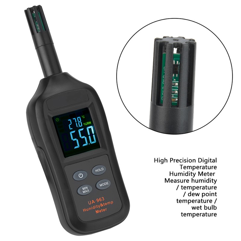 UA963 Digital Temperature Humidity Meter Thermometer Hygrometer with Dew Point