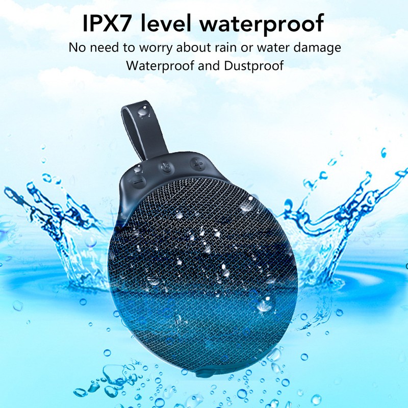 Bluetooth Speaker IPX7 Waterproof Stereo Pairing Small Portable Wireless Speaker