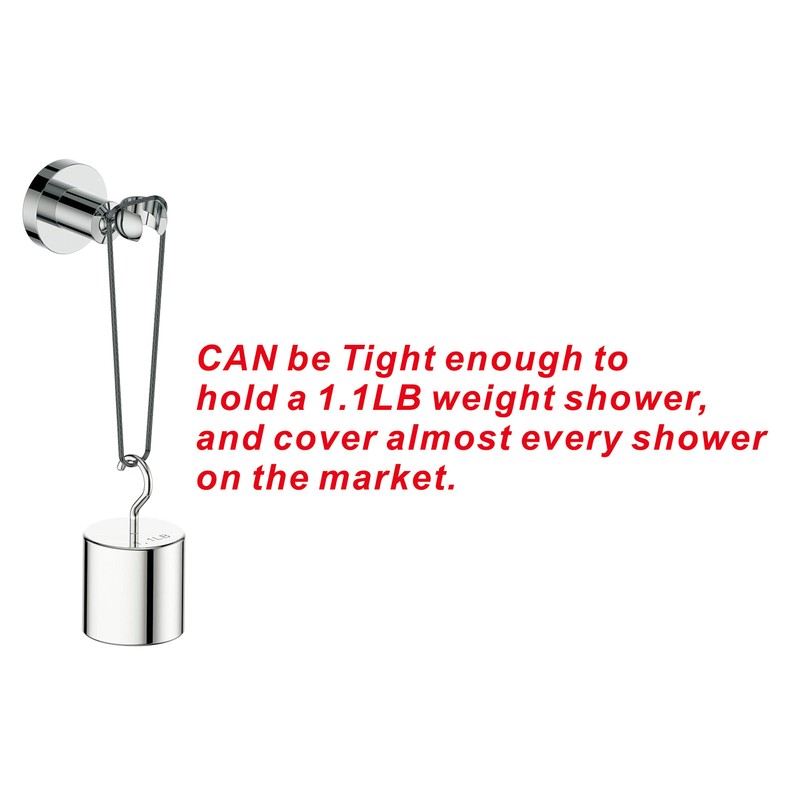 Wall Mounted All Brass Adjustable Handheld Shower Head Bracket Holder,