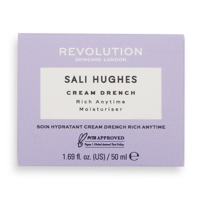 Revolution Skincare London X Sali Hughes, Drench-Rich Anytime Moisturiser, Face