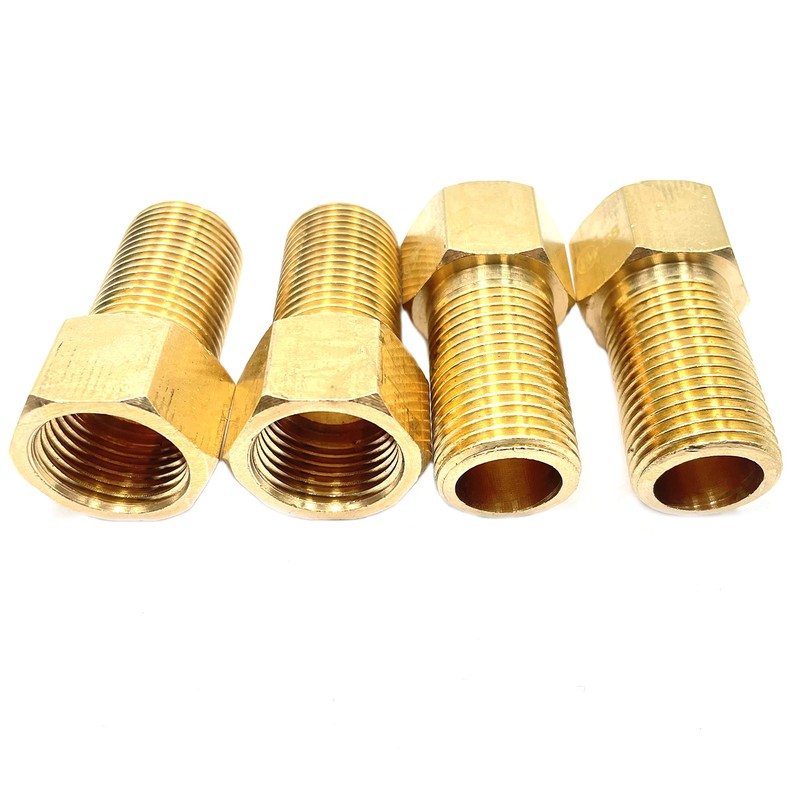 4pcs 1/2" Female to 1/2" Male Pipe Nipple Extension Connector