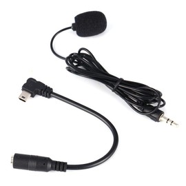 Hakeeta Microphone + Adapter Cable with 3.5mm Jack Camera Microphone Adapter Recording Microphone Adapter Cable External Microphone Clip for GoPro Hero4 3/3+
