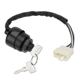 M MATI Ignition Key Switch 5Wires for Kawasaki Mule 600 610 2005-2016 Mule 4000 4010 Diesel 2009-2020 27005-0011 27005-0625