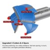 sourcing map Forstner Drill Bit 38mm (1-1/2") Upgraded 3-Cutter Tungsten