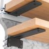 Yeabett 2 Pack Shelf Brackets 10cm, Heavy Duty Wall Brackets,