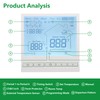 Wengart Digital Thermostat WG902,AC230V 20A Programmable Thermostat,Precise Temperature Control,Suitable For