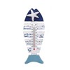 Maritime Wooden Thermometer Fish Design with Starfish Design 23 x