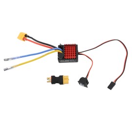 RC Car Brushed ESC Plastic and Aluminum Alloy RC Car Electric Speed Controller with XT60 Plug
