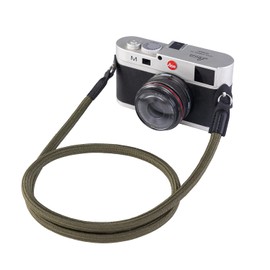 wieehtes Kameragurt aus Seil:100cm Nylon Kletterseil Kamera Hals Schultergurt für Spiegellose/Kleine Kameras(Grün)