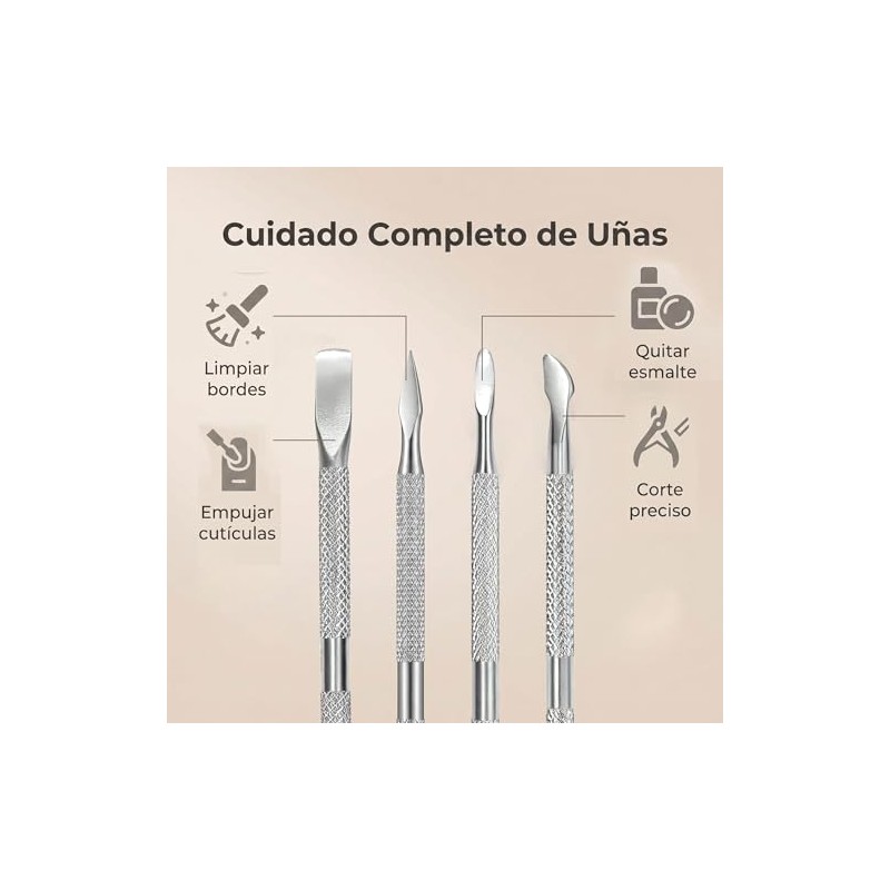 5 Piezas Kit de Manicura, Herramientas de Manicura y Cuidado