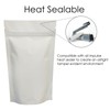 RIGHTPAK White Matt Stand Up Pouches 25 Pieces 8cm x