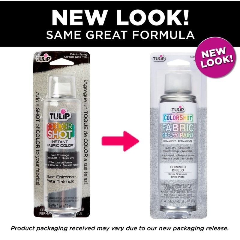 Tulip ColorShot Instant Fabric Spray Paint, Permanent Color Spray-On Fabric