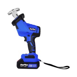 Electric Reciprocating Saw 4 Blades Wood Metal Cutting Reciprocating Hand Held Cordless with 1.5Ah Li-ion Battery Carry Case
