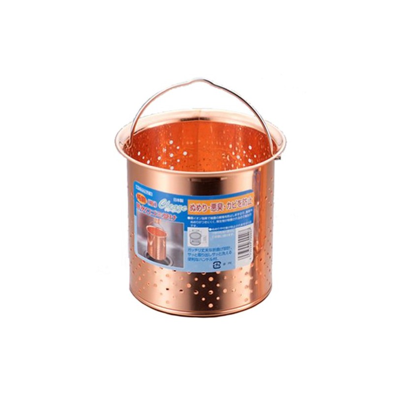 Takekoshi H-475 Pure Copper Drain Strainer, Deep Type