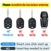 CHATYYD Key Fob Cover for Ford with Keychain,Soft TPU Car