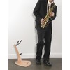 Musbeat Saxophone Stand, Saxophone Stand for Alto and Tenor, Walnut