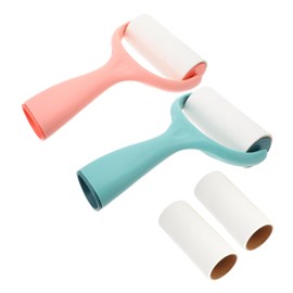 KOMBIUDA 1set Clothes Lint Roller Hair Removal Roller for Pet Fluff Reusable Cleaning Tool Includes Sticky for Efficient Laundry Use