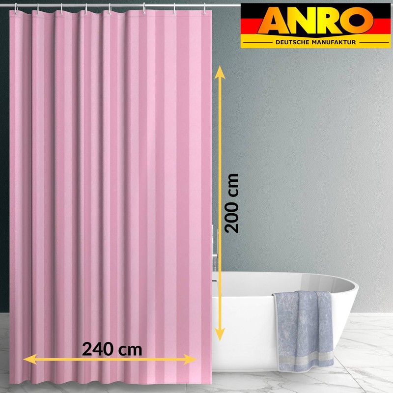 ANRO Shower Curtain Bath Curtain Shower Curtains Washable with Shower