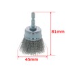 Takagi Earth Man Hexagonal Shaft Cup Wire Brush, Steel Wire,