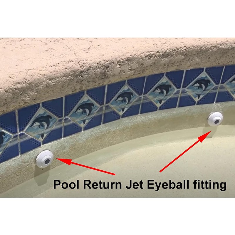 PoolSupplyTown Pool Spa Directional Flow Hydrostream Return Jet Fitting SP1419B