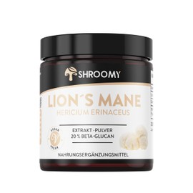 Lions Mane Extrakt-Pulver 70g - hochdosiert mit 40% Polysaccaride und 20% Beta Glucan - SHROOMY