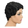 Light Moo Peluca De Cabello Humano Ondulado Corto Para Mujer