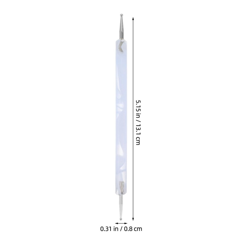 Ipetboom 5pc Nail Art Set Dotting Pens Wave Rods Stainless