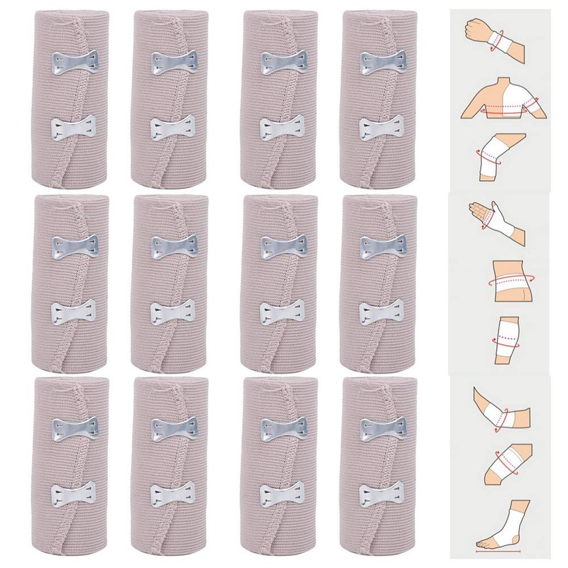 Elastic Bandage, Wrapped Compression Band Clip Compression Bandage Wound Outdoor