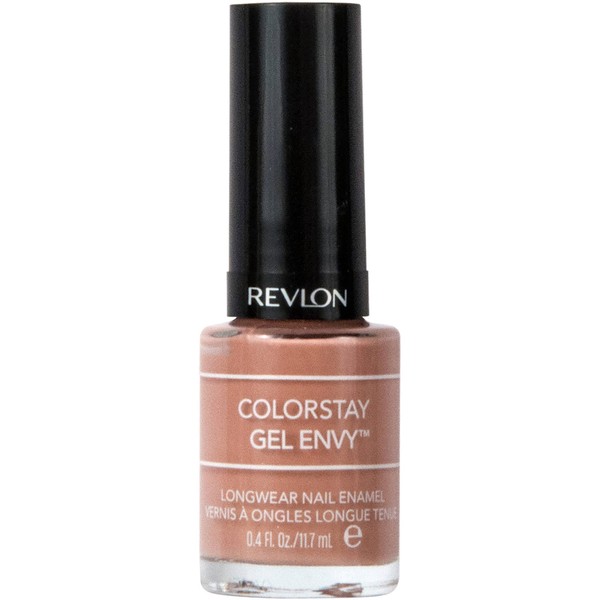 Revlon ColorStay Gel Envy Longwear Nail Polish, with Built-in Base Coat & Glossy Shine Finish, in Nude/Brown, 535 Perfect Pair, 0.4 oz