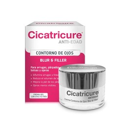 Cicatricure ANTIEDAD CONTORNO DE OJOS, Blur & Filler, reduce la apariencia de arrugas y líneas de expresión, tarro 15 g