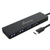 MediaRange USB Type-C to USB 3.0 Splitter 1:4, Bus-Powered, Black
