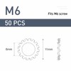 FOMGIIN Pack of 50 M6 Tooth Washer Lock Washers, 304