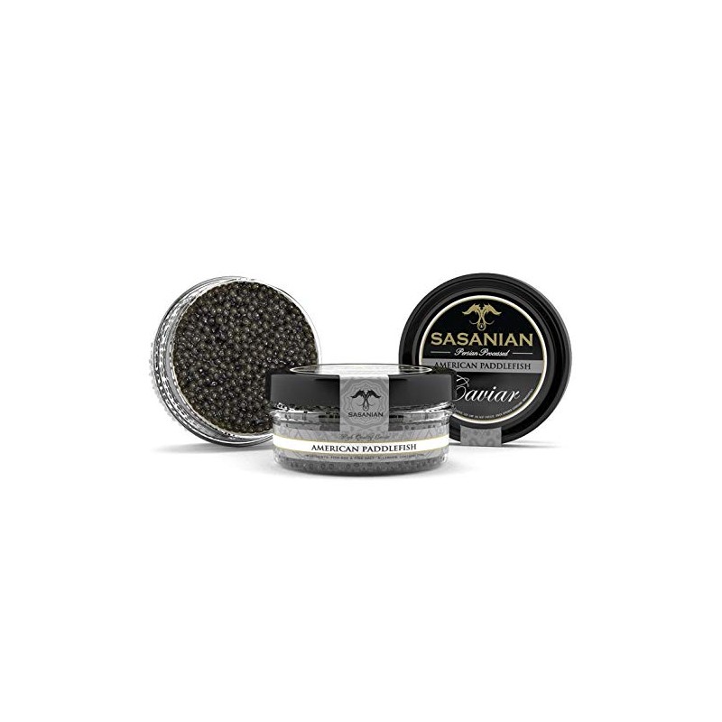 OVERNIGHT GUARANTEED! Premium Fresh American Wild Spoonbill Paddlefish Caviar 2