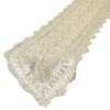 kilofly Handmade Crochet Cotton Lace Table Runner Tablecloth, 15 x