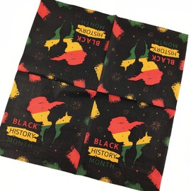 LOONELO Black History Month Napkins, 96pcs Disposable African American Party Napkins Supplies, African-inspired February Holiday Black Pride Juneteenth Napkins for Dinner Party Decorations