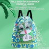 Kids swimming bag，double-layer swimming bag kids waterproof，dry and wet storage