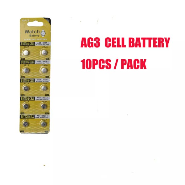 Unbranded 10pcs Batteries AG3 L736 LR41 392A SR41 Coin Button