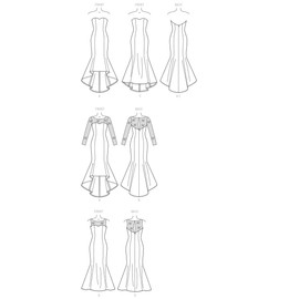 Mccall's Patterns 7320 Miss Petite Dresses,Sizes 6-14, Mesh, A5 (6-8-10-12-14)