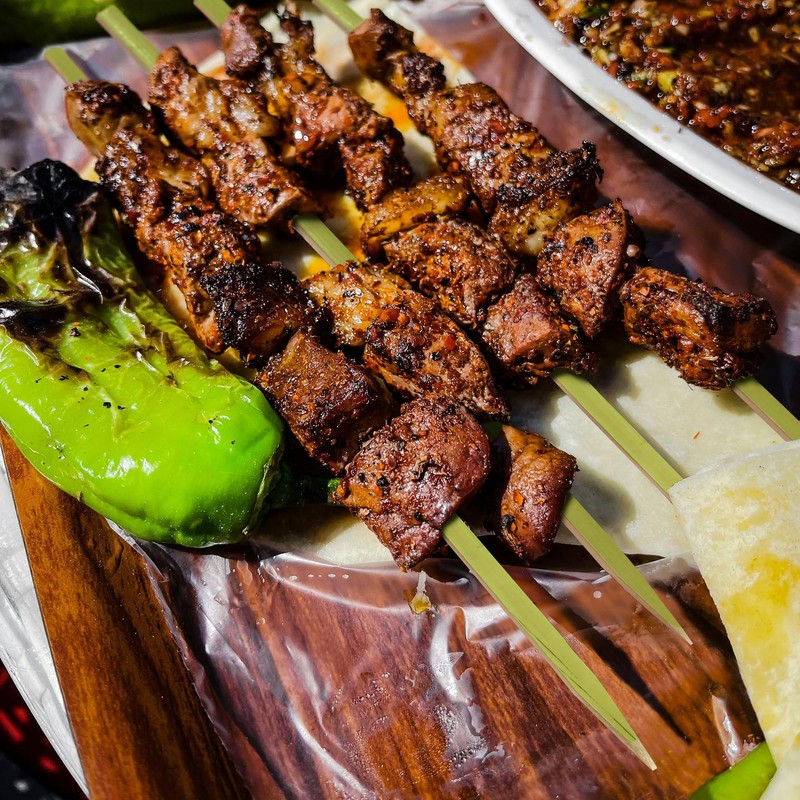 BambooMN Flat Sticks Bamboo Kebab Food Drink Skewers - 9"