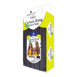 FREE TRESS FreeTress Equal Curtain Bangs HD Lace Front Wig Bombshell (1B)