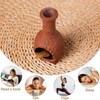 Palo Santo Mini Chiminea – Elegant Ceramic Incense Holder for