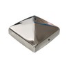 Sunload Post Cap Stainless Steel Square Pyramid-Shaped Set of 4